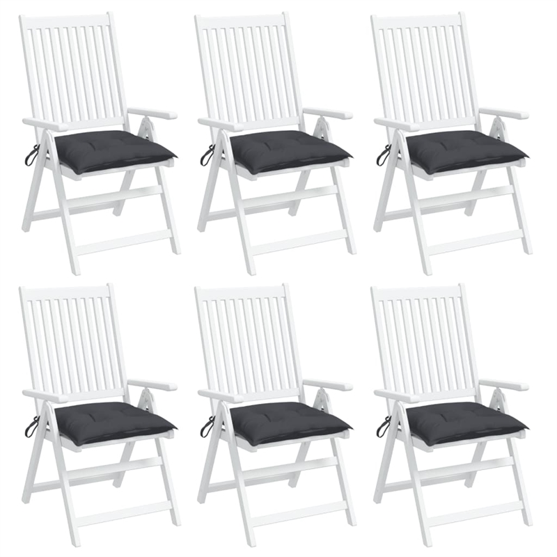 Afuera Living Cushion Set of 6 in Anthracite with Polyester Fiberfill
