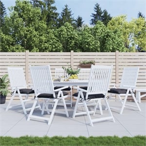 Afuera Living Cushion Set of 6 in Anthracite with Polyester Fiberfill