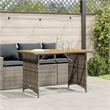 Afuera Living PE Rattan Garden Dining Table in Gray