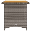 Afuera Living PE Rattan Garden Dining Table in Gray