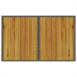 Afuera Living PE Rattan Garden Dining Table in Gray