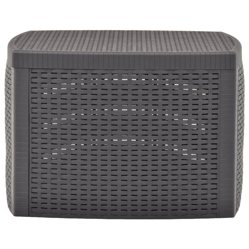 Afuera Living Polypropylene Square Outdoor Side Table in Mocha