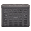 Afuera Living Polypropylene Square Outdoor Side Table in Mocha