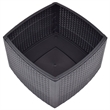 Afuera Living Polypropylene Square Outdoor Side Table in Mocha
