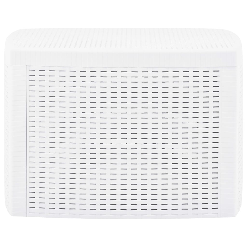 Afuera Living Square Polypropylene Outdoor Side Table in White