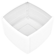 Afuera Living Square Polypropylene Outdoor Side Table in White