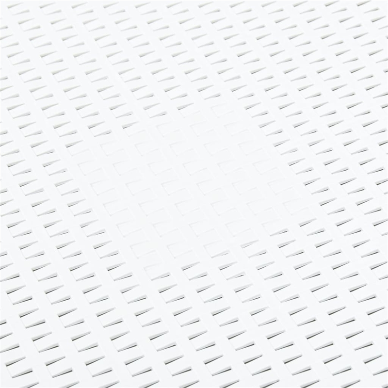 Afuera Living Square Polypropylene Outdoor Side Table in White