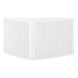 Afuera Living Square Polypropylene Outdoor Side Table in White