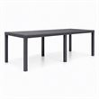 Afuera Living Plastic Outdoor Garden Dining Table in Brown Rattan Look