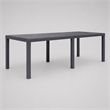 Afuera Living Plastic Outdoor Garden Dining Table in Brown Rattan Look