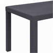 Afuera Living Plastic Outdoor Garden Dining Table in Brown Rattan Look