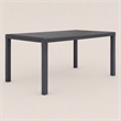Afuera Living Plastic Garden Dining Table with Rattan Finish in Brown