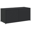 Afuera Living PE Rattan Garden Storage Box in Black with 283L Capacity