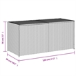 Afuera Living PE Rattan Garden Storage Box in Black with 283L Capacity