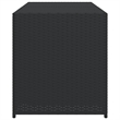 Afuera Living PE Rattan Garden Storage Box in Black with 283L Capacity