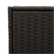 Afuera Living PE Rattan Garden Storage Box in Black with 283L Capacity
