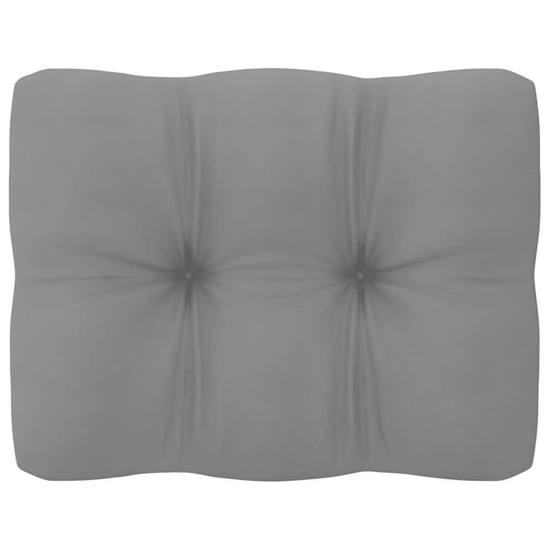 Afuera Living Modular Pine Wood 2-Seater Sofa in Gray with Cushions