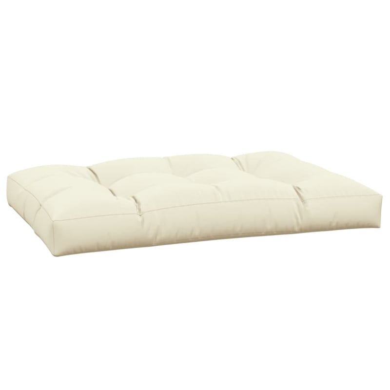 Afuera Living Rectangular Pallet Cushion in Cream Fabric for Indoor/Outdoor Use