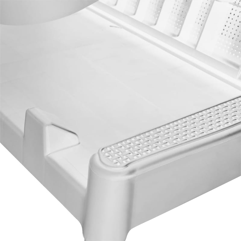 Afuera Living Height-Adjustable Polypropylene Sun Lounger in White