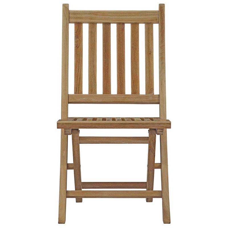 Afuera Living 7-Piece Teak Wood Patio Dining Set in Natural