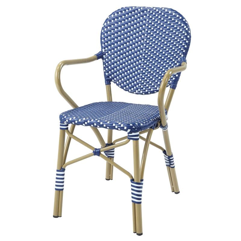Afuera Living 3-Piece Aluminum Outdoor Bistro Set in Blue