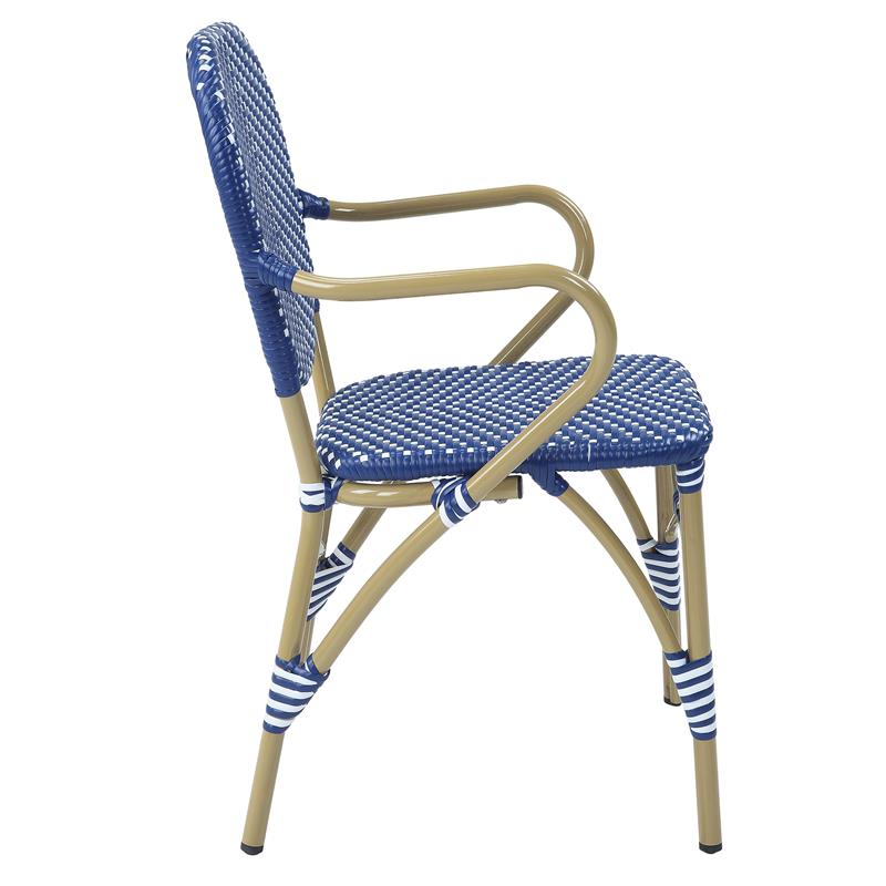 Afuera Living 3-Piece Aluminum Outdoor Bistro Set in Blue