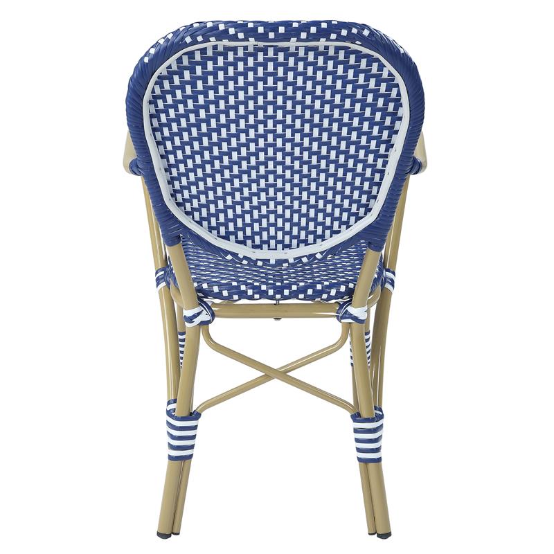 Afuera Living 3-Piece Aluminum Outdoor Bistro Set in Blue