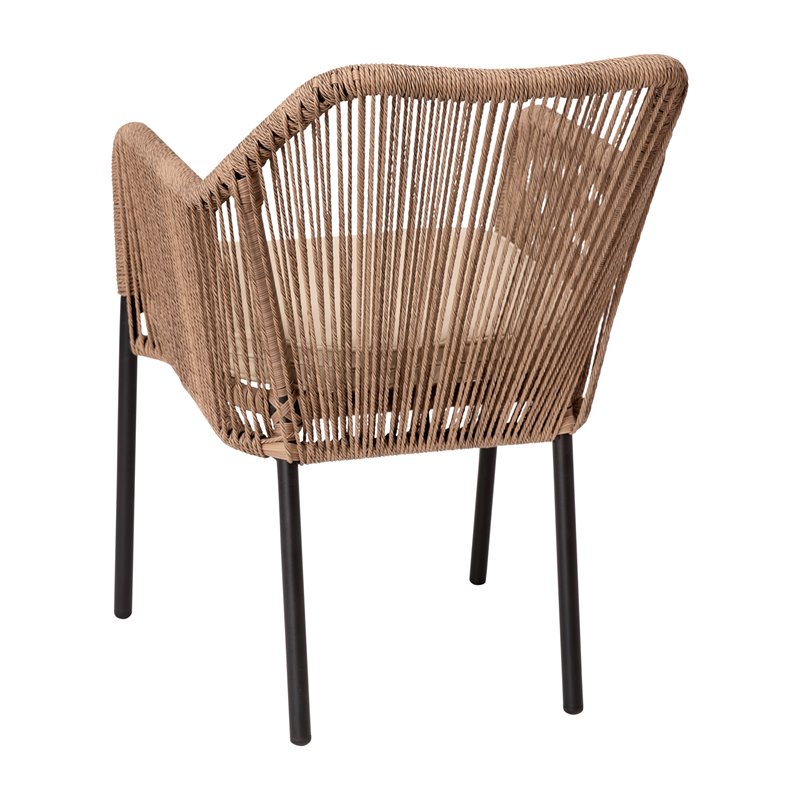 Afuera Living Set of 2 Stacking Aluminum Club Chairs in Natural Finish