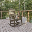 Afuera Living All-Weather Mahogany Patio Rocking Chair