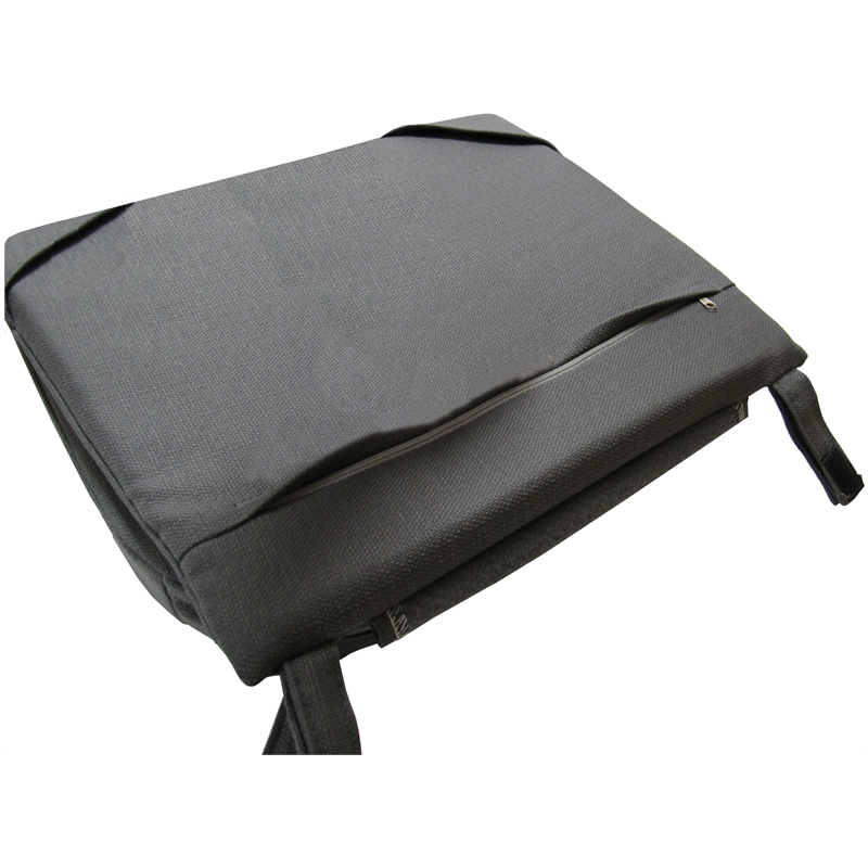 Afuera Living Counter Bar Stool with Powder Coated Finish and Dark Gray Cushion