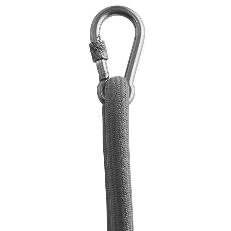 Afuera Living Swing Chair with Charcoal Polyester Straps and Aluminum Frame