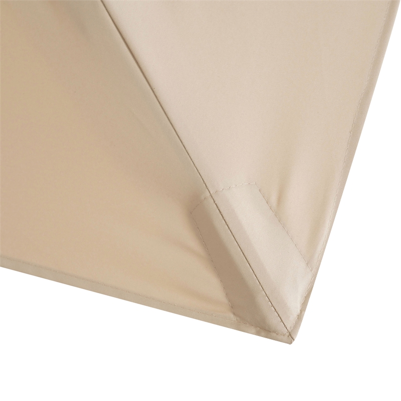 Afuera Living 8' Square Double Top Outdoor Umbrella in Beige