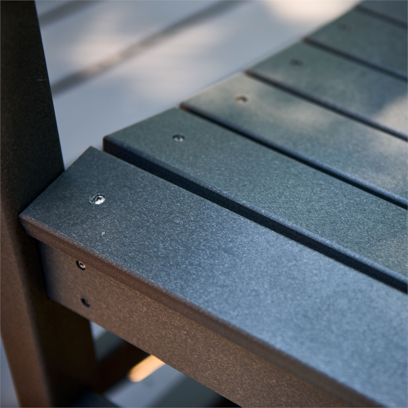 Afuera Living All-Weather Resin Porch Rocker in Black