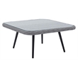 Afuera Living Square Rattan Outdoor Patio Coffee Table in Gray