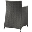 Afuera Living 5-Piece Rattan Patio Dining Set in Brown and White