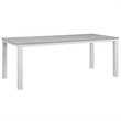 Afuera Living 7-Piece Rattan Patio Dining Set in Gray and White