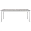 Afuera Living 7-Piece Rattan Patio Dining Set in Gray and White