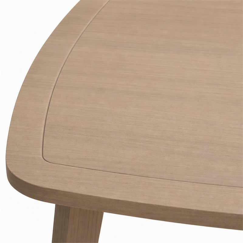 Afuera Living Acacia Wood Patio End Table with Natural Finish