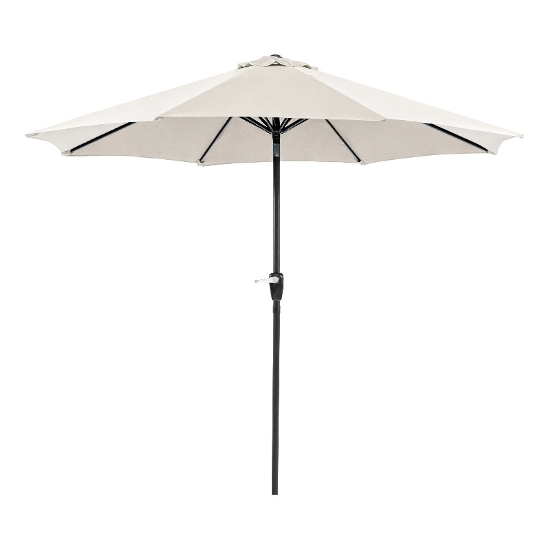 Afuera Living 9' Outdoor Patio Umbrella in Beige with Steel Frame