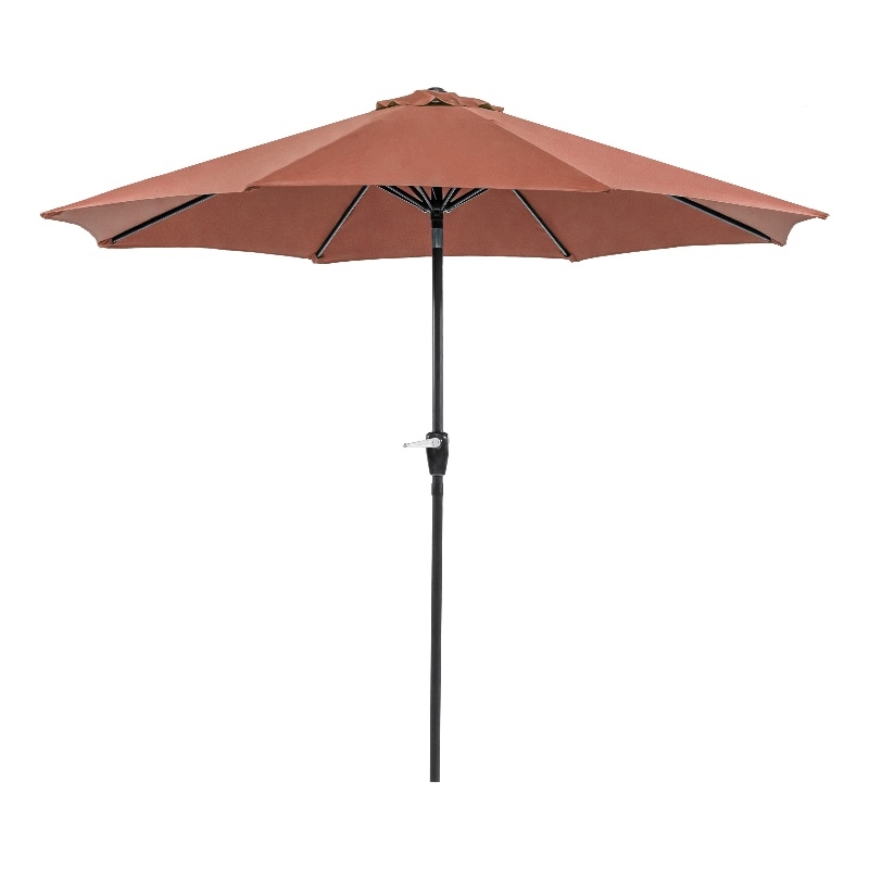 Afuera Living 9' Outdoor Patio Umbrella in Sienna Red with Steel Frame