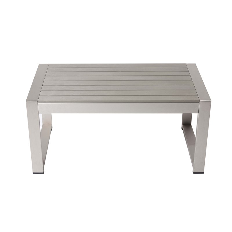Afuera Living Royal 13-Piece Modern Aluminum Patio Sofa Set in Gray