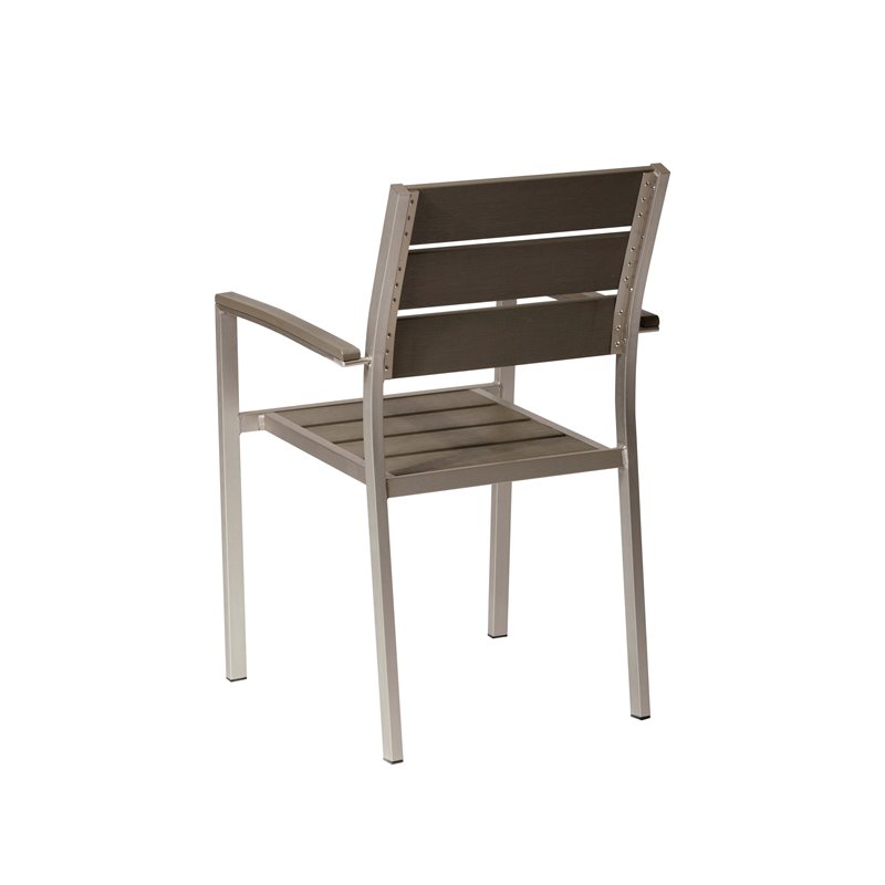 Afuera Living Royal 17-Piece Modern Aluminum Patio Sofa Set in Gray