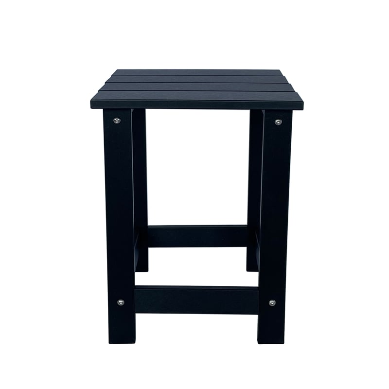 Afuera Living Adirondack Square Resin End Table for Indoor/Outdoor Use