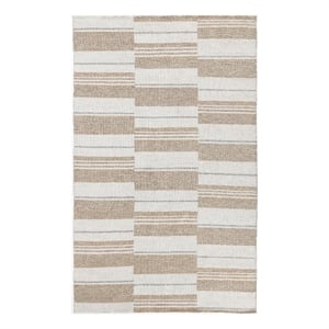 Afuera Living 96 x 120 in Polypropylene Area Rug in Ivory/Natural