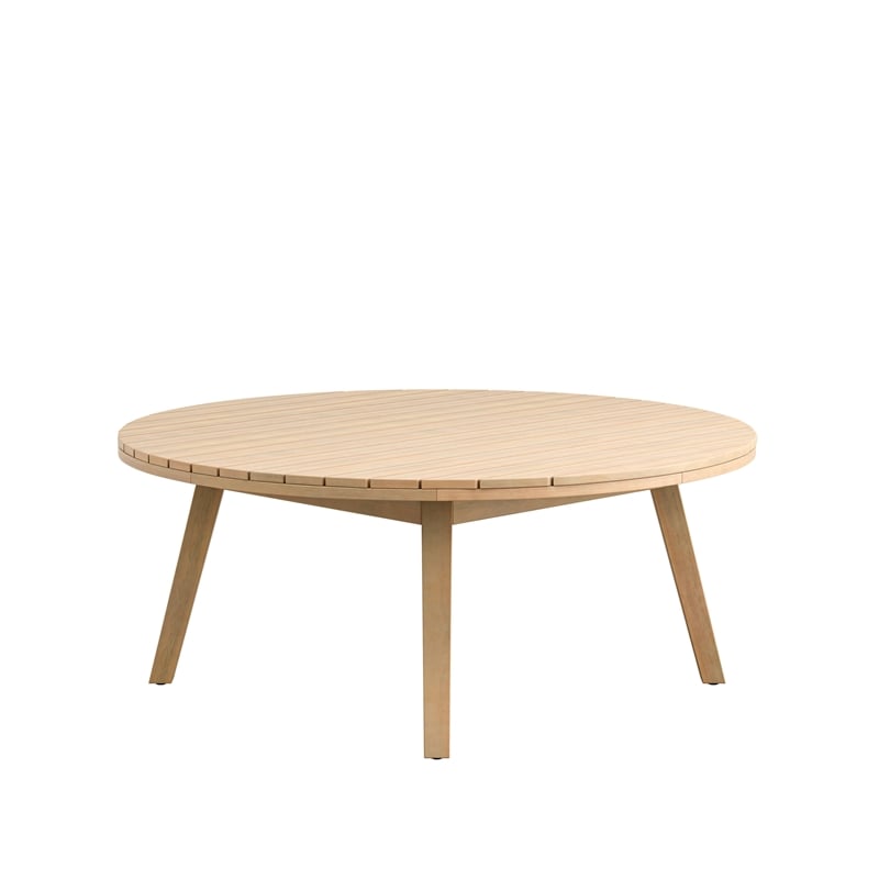 Afuera Living Wood Patio Coffee Table in Natural Finish