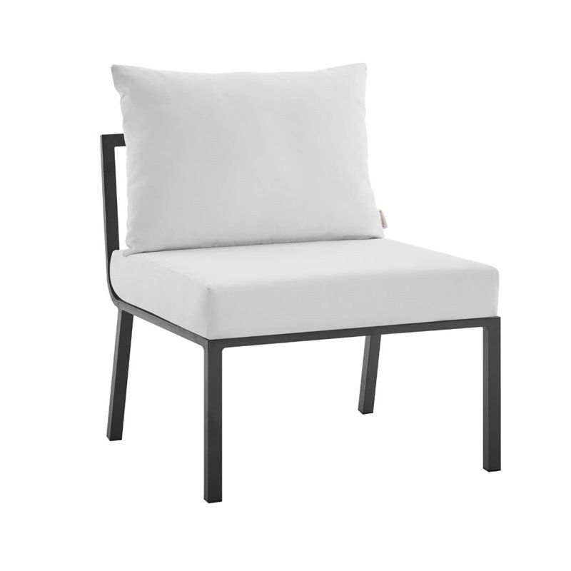 Afuera Living 5-Piece Aluminum Patio Sectional Set w/ Coffee Table