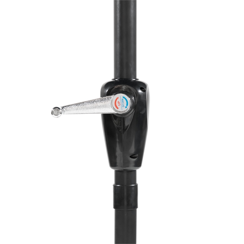 Afuera Living Blue Outdoor Umbrella with Crank Lever Mechanism 9 ft