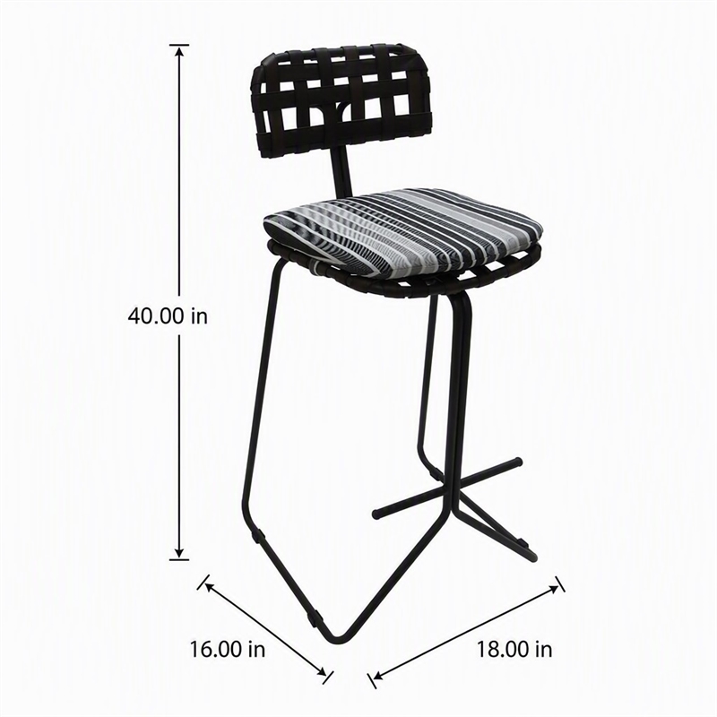 Afuera Living Outdoor Metal Bar Stool 30