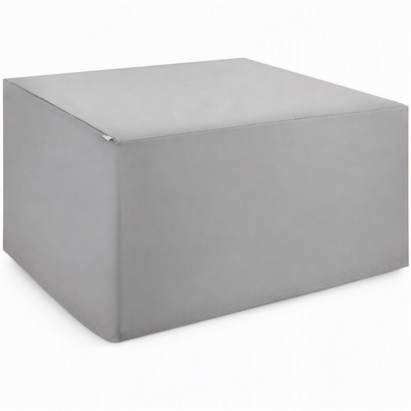 Afuera Living Polyester Outdoor Dining Set Cover in Gray Fabric