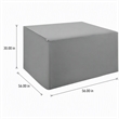 Afuera Living Polyester Outdoor Dining Set Cover in Gray Fabric